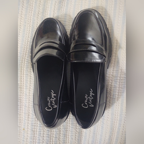 Black Heeled Loafers - Picture 5 of 5